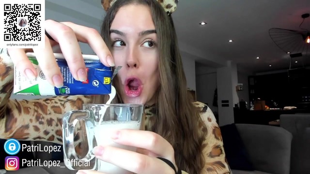 Latina Big Tits Milk Play Turns Horny