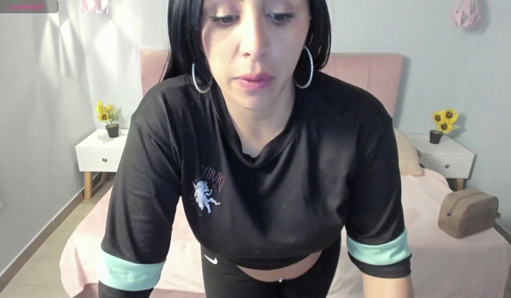 Slim Latina MILF Shows Off Huge Natural Boobs