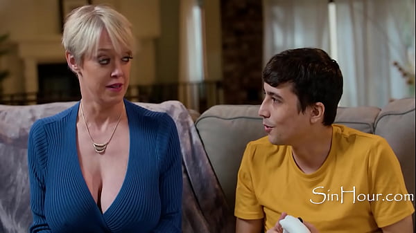 Latin Stepmom Rides Stepson With Controller Vibrator