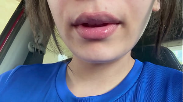 Latina Spit Fetish with Mouth Action