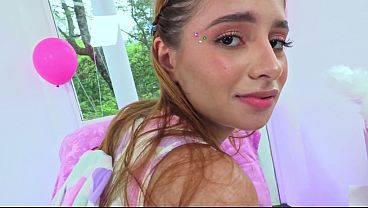 Petite Latina Teen Gets Hard Anal, DAP, Piss, Cum
