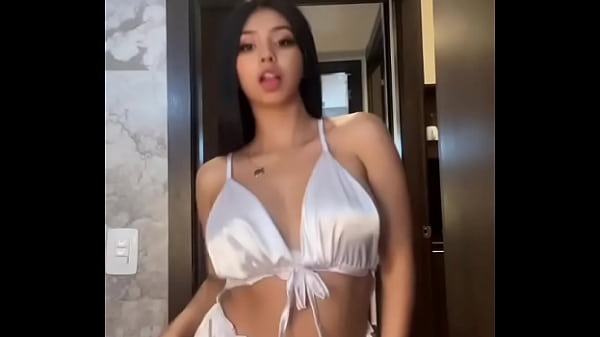 Latina in Silver PJs Tease