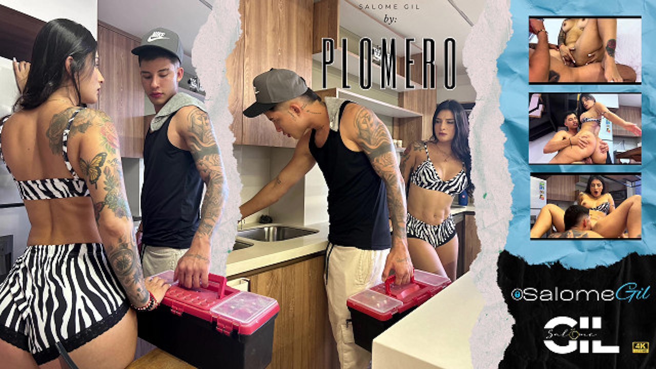 Latina MILF Salome Gil Fucks Young Plumber