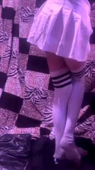 Petite Latina Femboy Masturbates to Orgasm