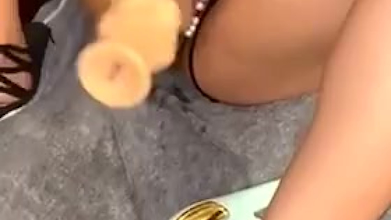 Latina Squirts with Big Dildo Solo